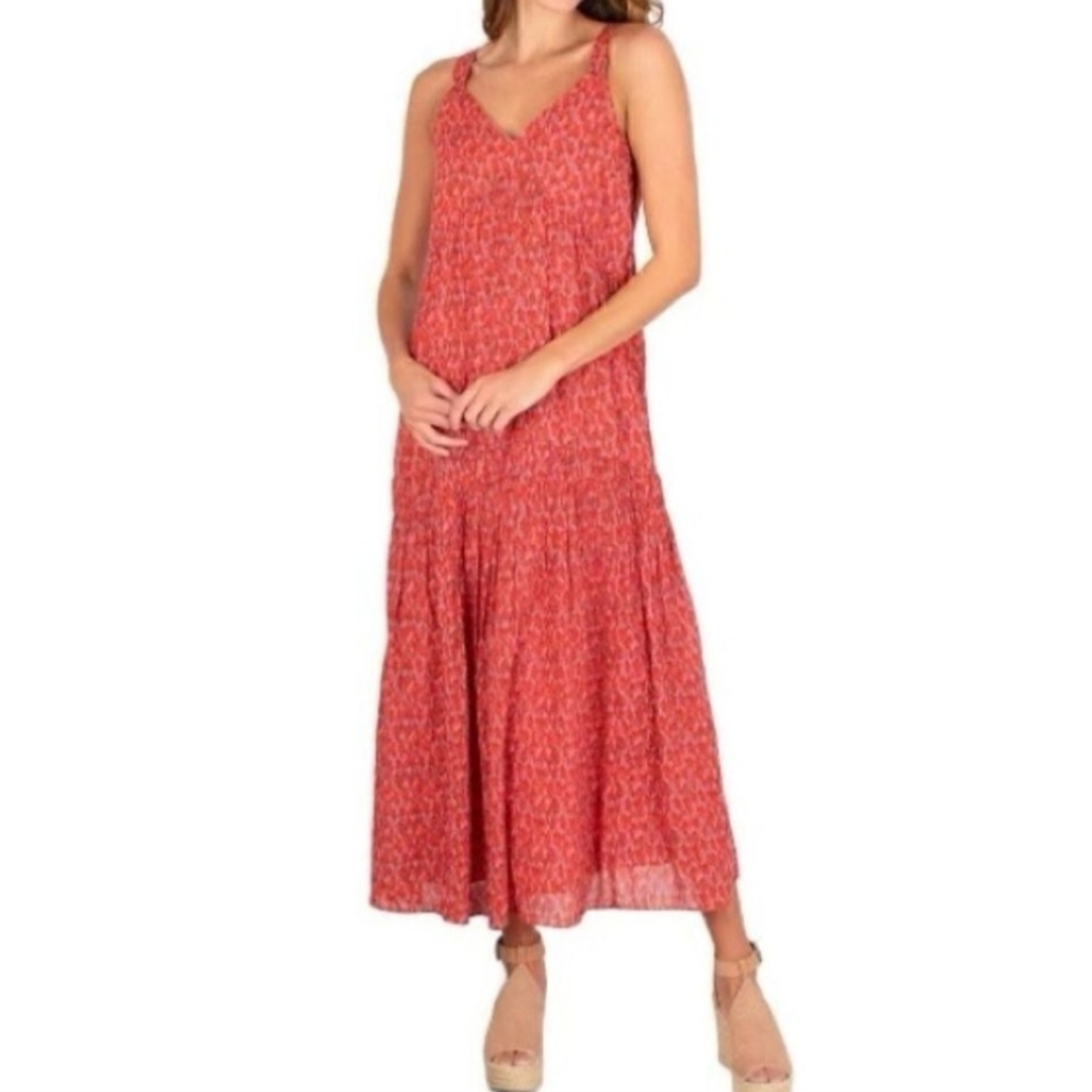 Joie Red Print Maxi Dress